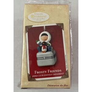Hallmark 2002 Frosty Friends, Club Edition Collectible Hinged Box Ornament - New